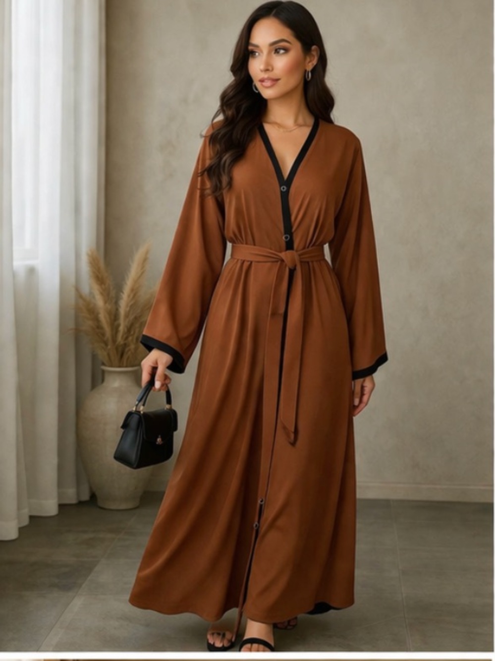Rust Orange Abaya